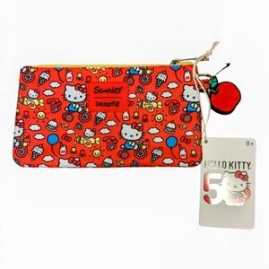 NEW Loungefly Sanrio Hello Kitty 50th Anniversary Allover Print Wristlet